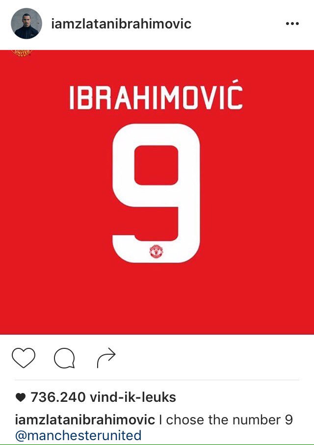 Ajaxshowtimecom's tweet photo. De meeste spelers krijgen hun nummer toegewezen van de club. Zlatan niet, die kiest zijn nummer zelf 😂👑🔥. https://t.co/TGGGtEARD0