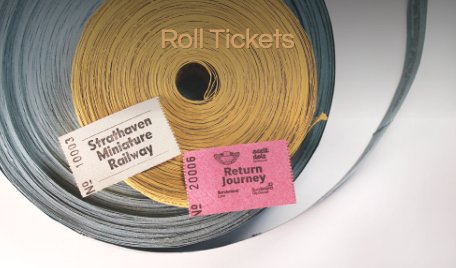 Roll Tickets are perfect for #vintage fetes and theme park rides... #print nelsonpress.co.uk/print-products/