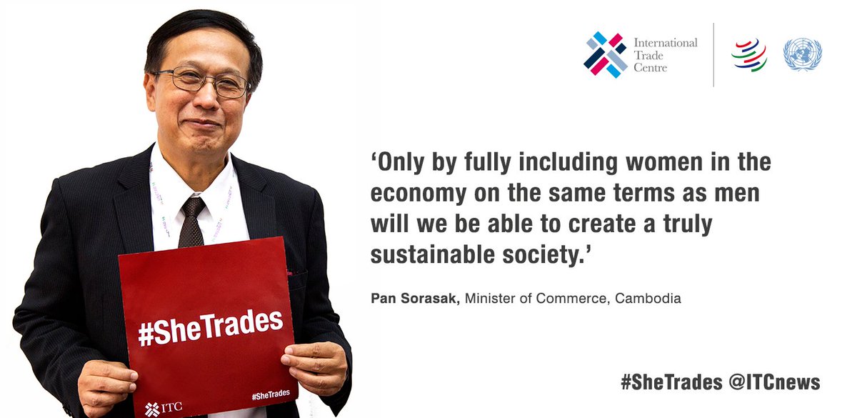ITCnews's tweet photo. Women must be equal players in the economy! Pan Sorasak calls for more women in trade! #SheTrades https://t.co/bRc7PLzIlQ