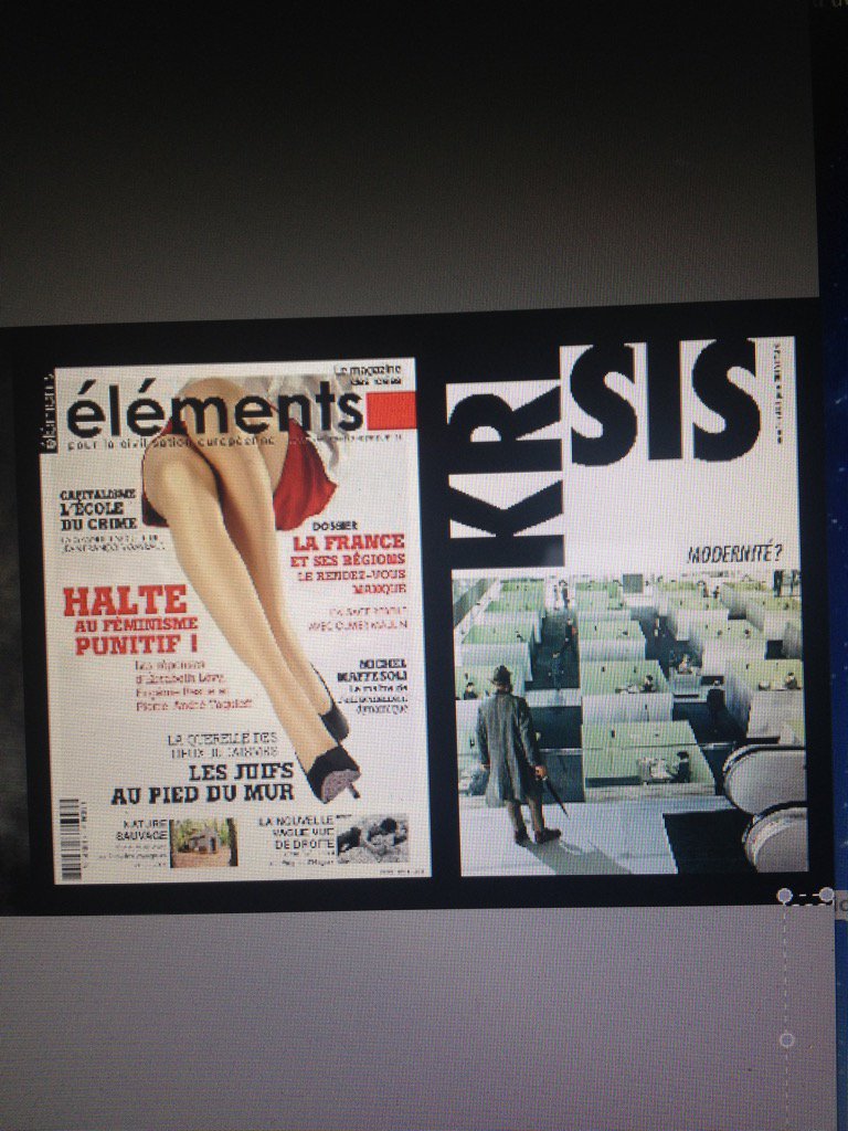 michelmaffesoli's tweet photo. #Éléments , depuis le 26 juillet en kiosque #Krisis :mes dettes intellectuelles #Durand#Freund #Heidegger #Simmel 🌿 https://t.co/6kNdWTYqva