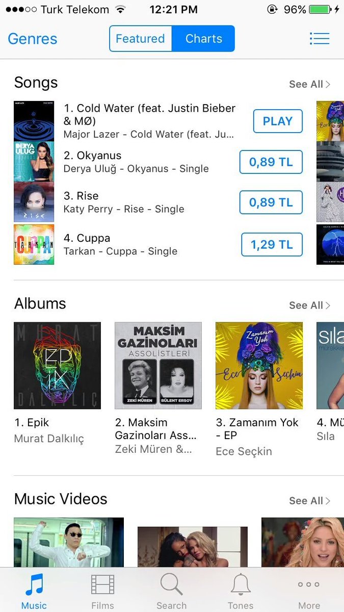 JBCrewTR's tweet photo. Cold Water Türkiye Itunes'ta birinci sırada! 👏👏👏 https://t.co/f6HwvlWiuW