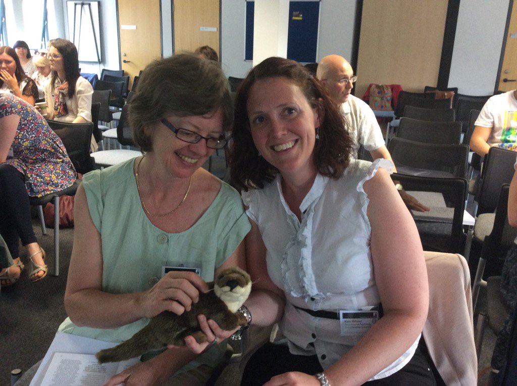 TanyaRihtman's tweet image. #CUOTter making new friends at #dcduk - @KWilmut &amp;amp; Dr Green before parallel session 1