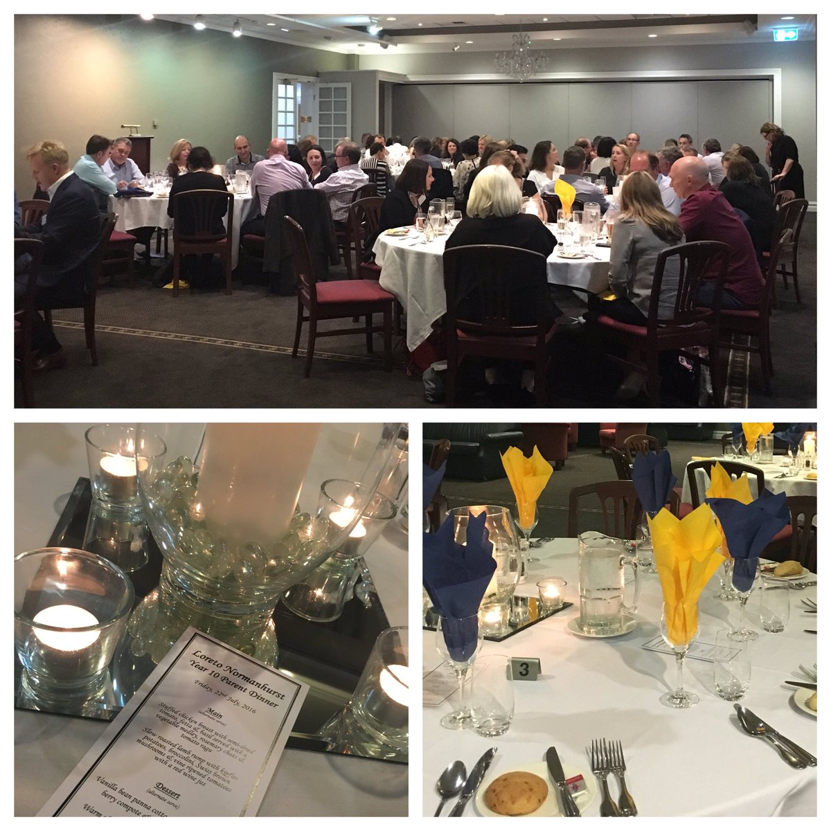 LoretoDev's tweet photo. Year 10 Parents enjoying a lovely dinner together whilst the girls are at the Dinner Dance. https://t.co/xg0iTvqHhA