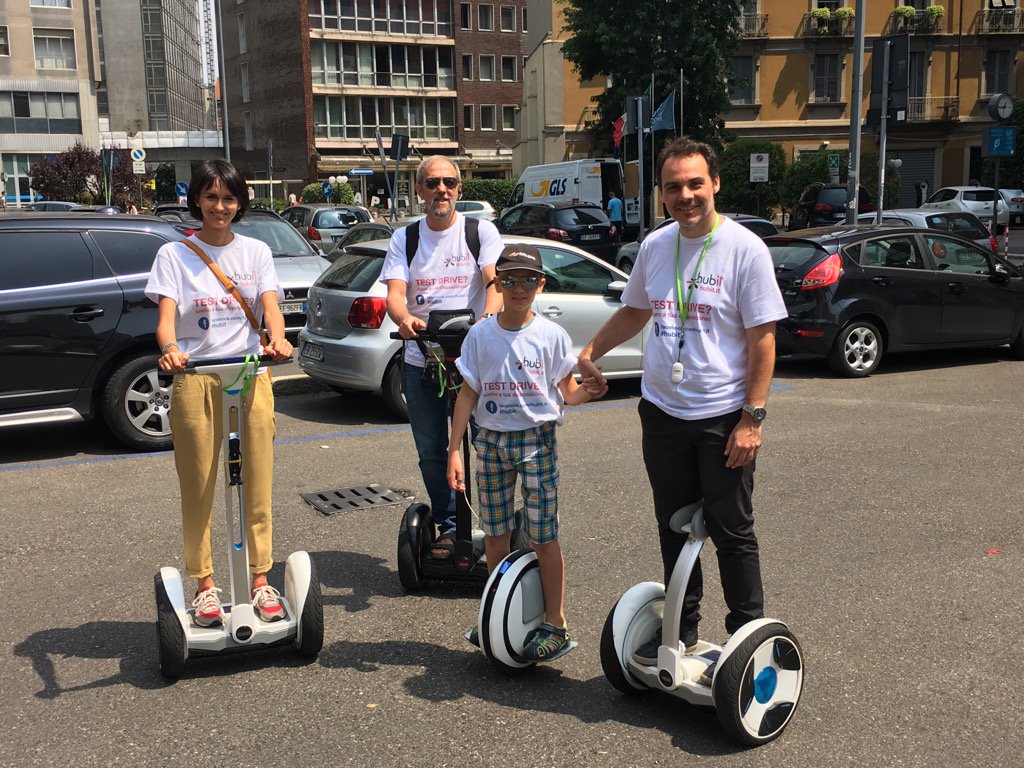 motta_a_m's tweet image. Ninebot test drive a Milano grazie a #Hubit