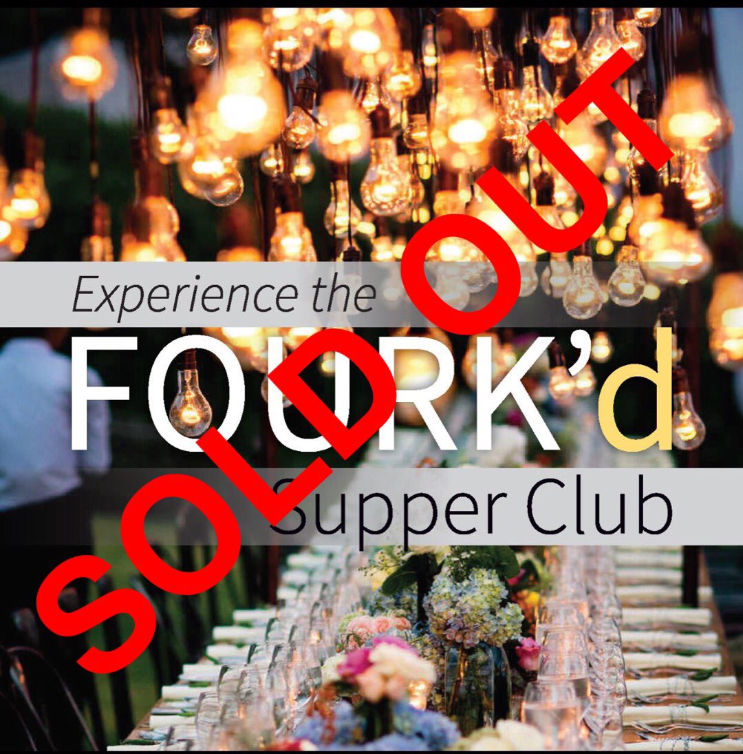 FourkdCatering's tweet photo. The #fourkd supper club is officially SOLD OUT https://t.co/DrFLC5jIkh