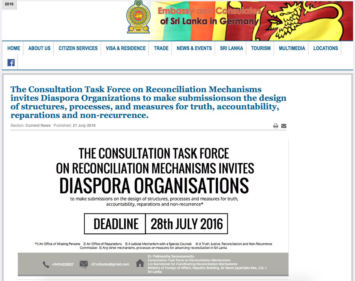 ctfsl's tweet photo. Thank you to #SriLanka missions overseas supporting CTF to reach out to the diaspora @MFA_SriLanka #pubconsl #lka https://t.co/MOlUhm1lb5