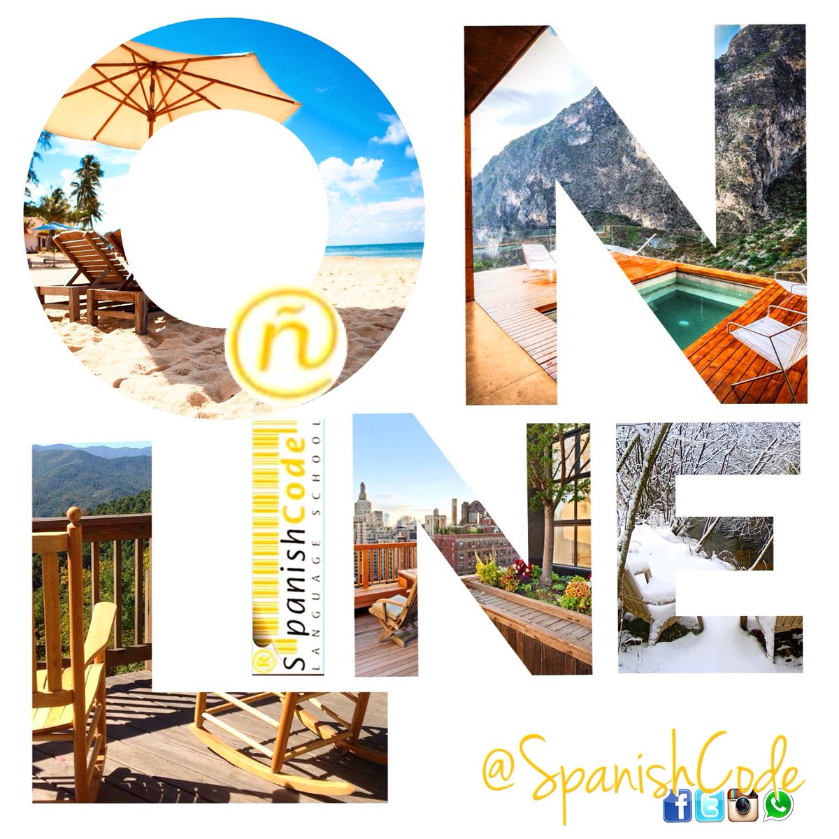 SpanishCode's tweet image. No matter where you are, your knowledge or your level of Spanish, no matter if it’s day or night... Spanish on line!