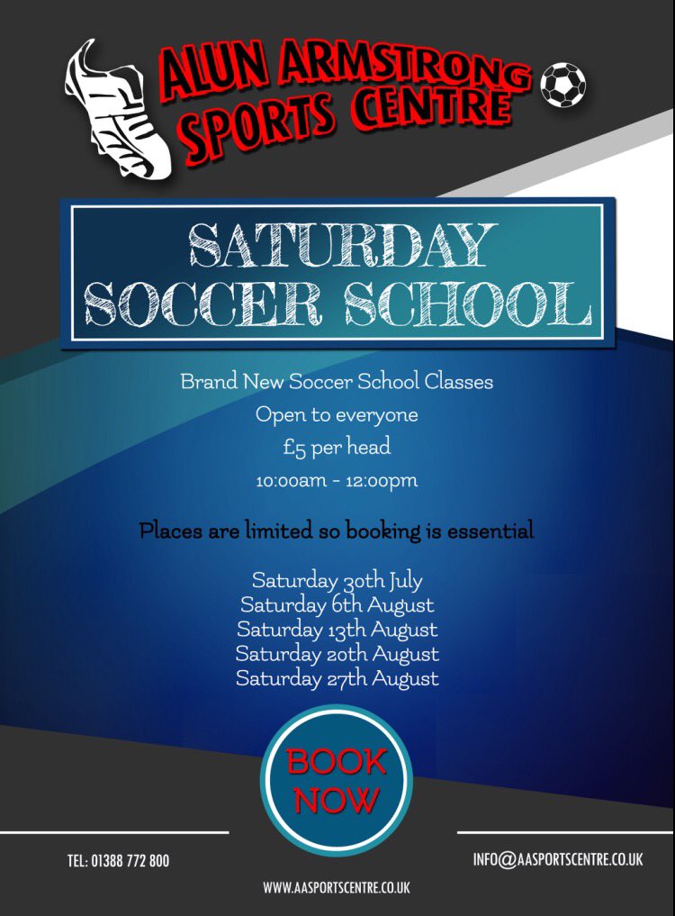 We also have our NEW Saturday Soccer School for ages 4+ starting in the holidays. Give us a call to register!!⚽️⚽️⚽️