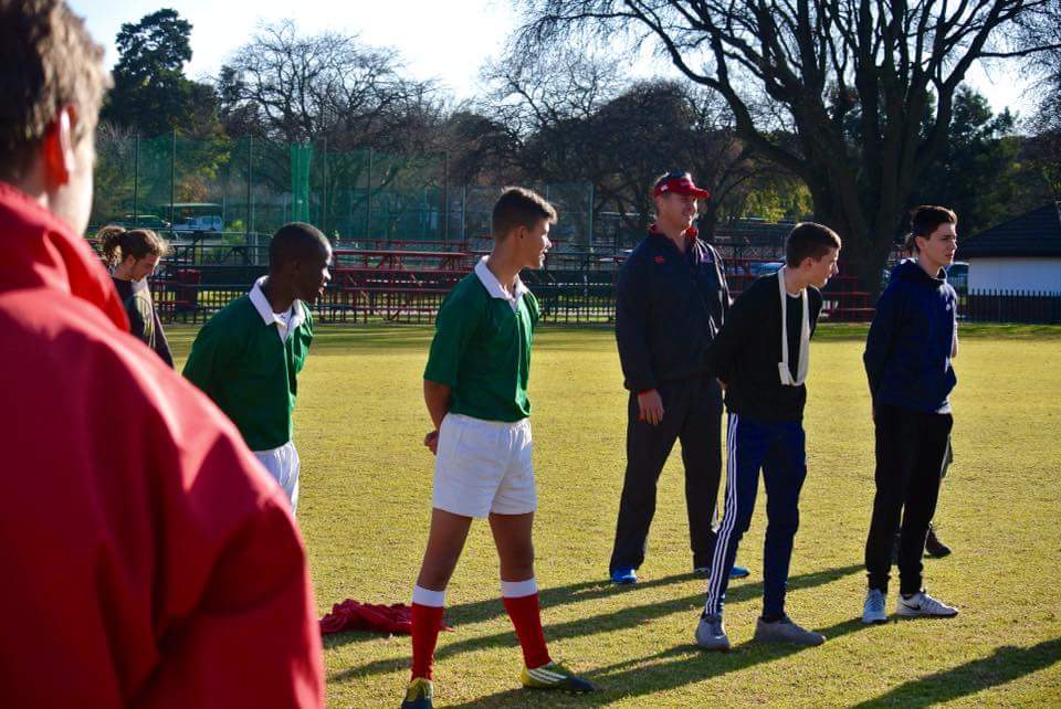 KingEdVIISchool's tweet photo. #RedRugby KESu15's training session with Johan Ackerman #redprivilege @Kingjem5 well done! #redrugbylearning https://t.co/vPWBO0xG8M
