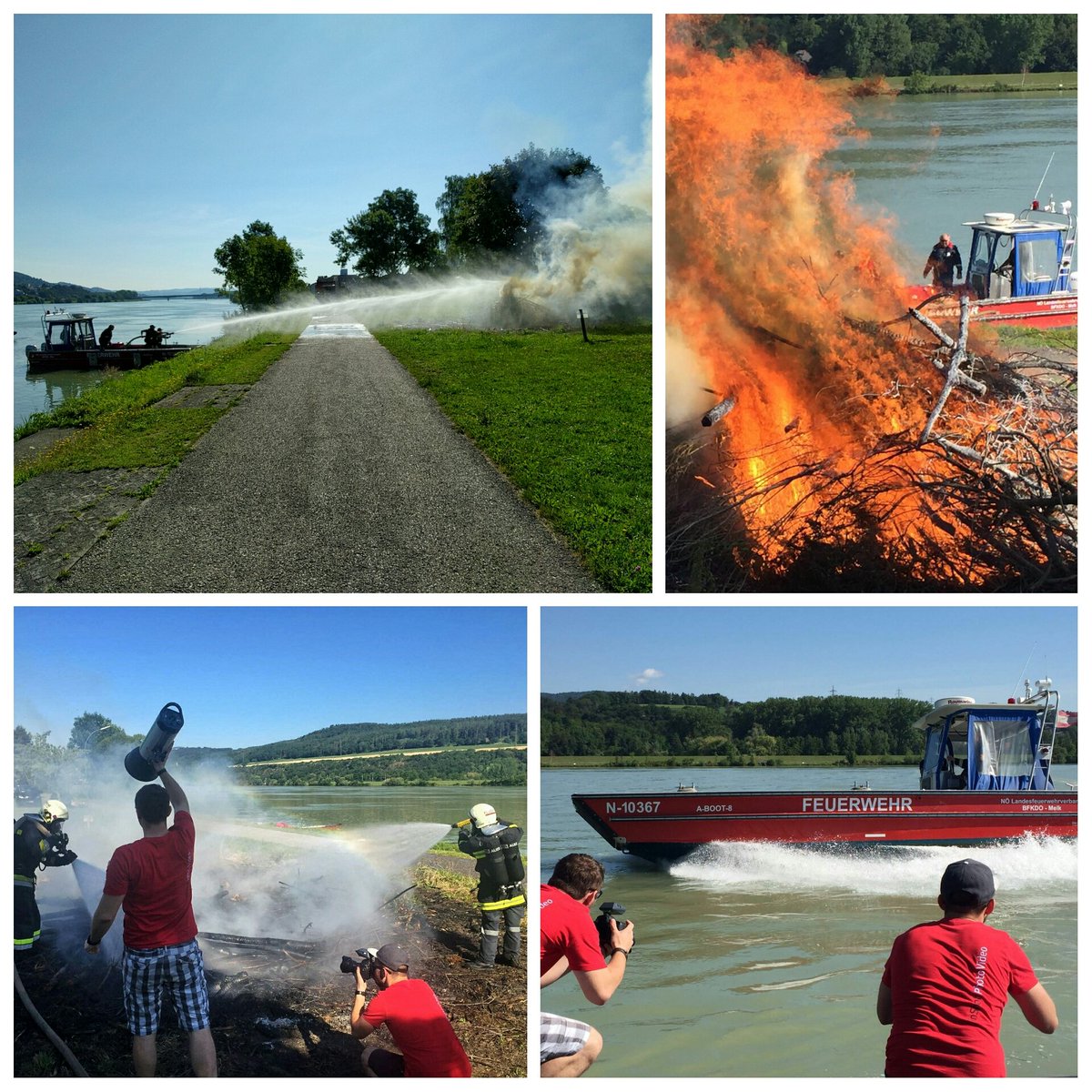 inshotat's tweet photo. Teil 2 vom #Imageshooting für @FFPoechlarn, heute Löschangriff vom #Wasserdienst @ #Donau 😎👍 #Feuerwehr #Pöchlarn https://t.co/Vuih33bmYT