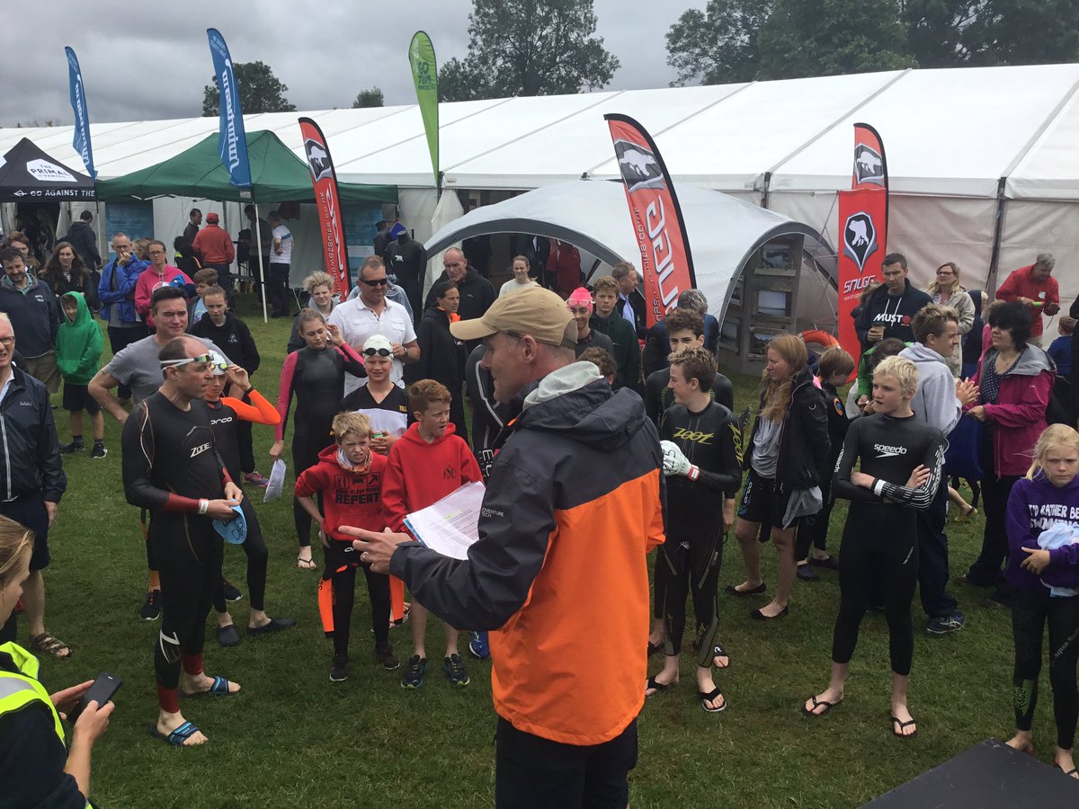 dofferdoo's tweet photo. Race briefing for the @HenleySwim #HenleyMile junior half mile - still nervous! https://t.co/fJmiz86ubN