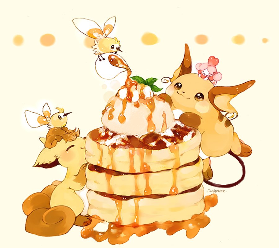 Umbra A Twitter わああ美味しそう ポケモン達の表情も幸せそうで素敵ですっ かしみあさんの食べ物のイラストってどうやって描いてるのか気になります 勉強したいです