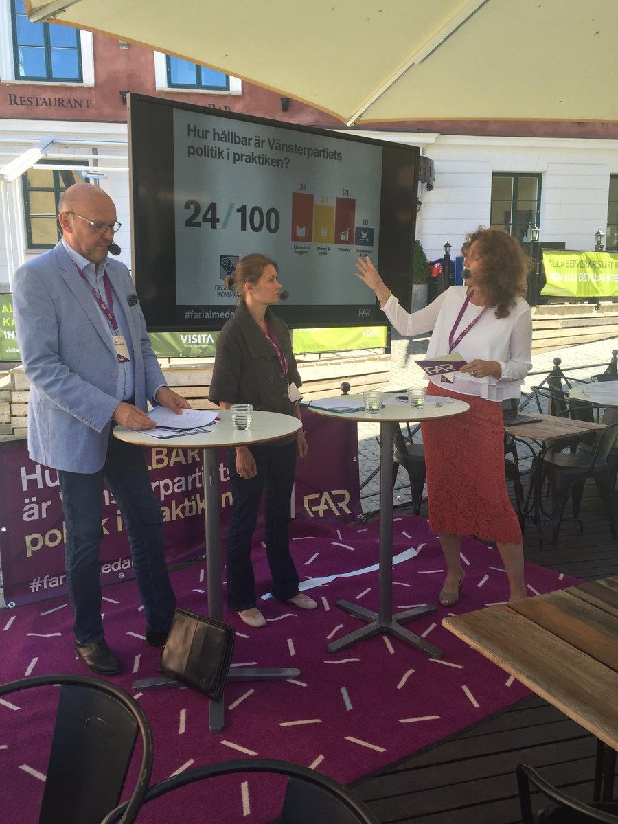 FARbransch's tweet photo. Sista seminarium kommunernas hållbarhetsarbete Tyvärr första seminariet utan politiker V tackade nej #farialmedalen https://t.co/0lhm1LMOqV