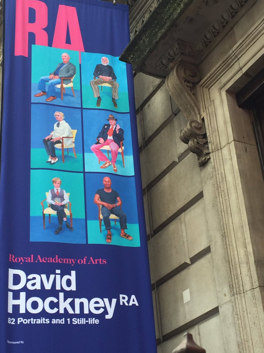 BenoitParayre's tweet image. &quot;@royalacademy #DavidHockney : 82 portraits &amp;amp; 1 Still-life...et No71 #DidierOttinger @centrepompidou &quot;