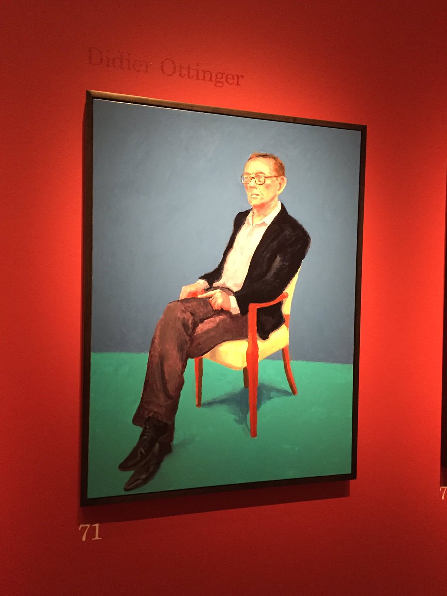 BenoitParayre's tweet image. &quot;@royalacademy #DavidHockney : 82 portraits &amp;amp; 1 Still-life...et No71 #DidierOttinger @centrepompidou &quot;