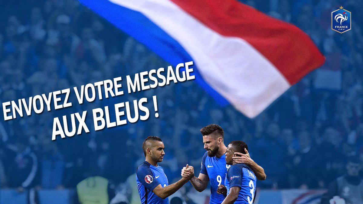 equipedefrance's tweet photo. A quelques heures de #FRAPOR, envoyez vos messages de soutien aux Bleus ici ➡️ https://t.co/AJrQvUSC7s 📲💬 https://t.co/3hrLhc1WBp