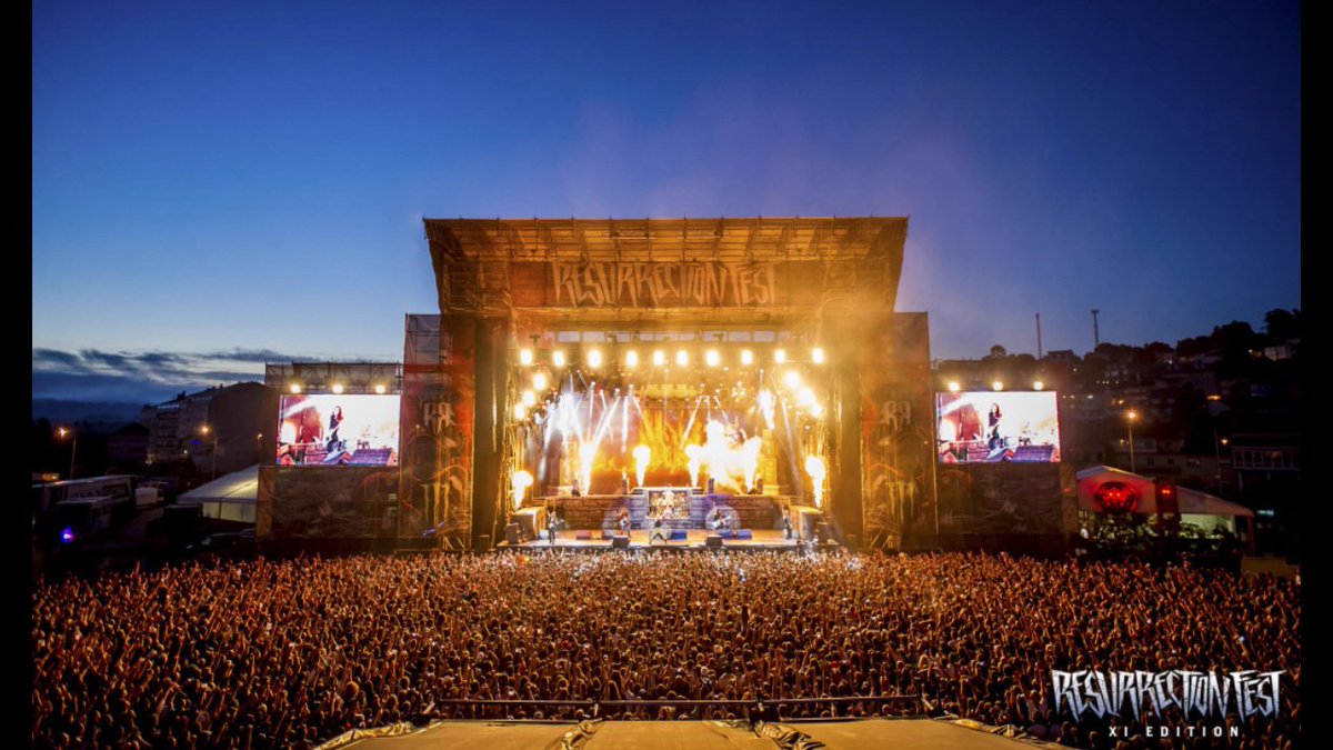 Antena3Galicia's tweet photo. El @ResurrectionESP hace historia, #Viveiro vibró 3días, con 80 000personas y 70bandas entre ellas @IronMaiden https://t.co/4oXhwGPBUJ