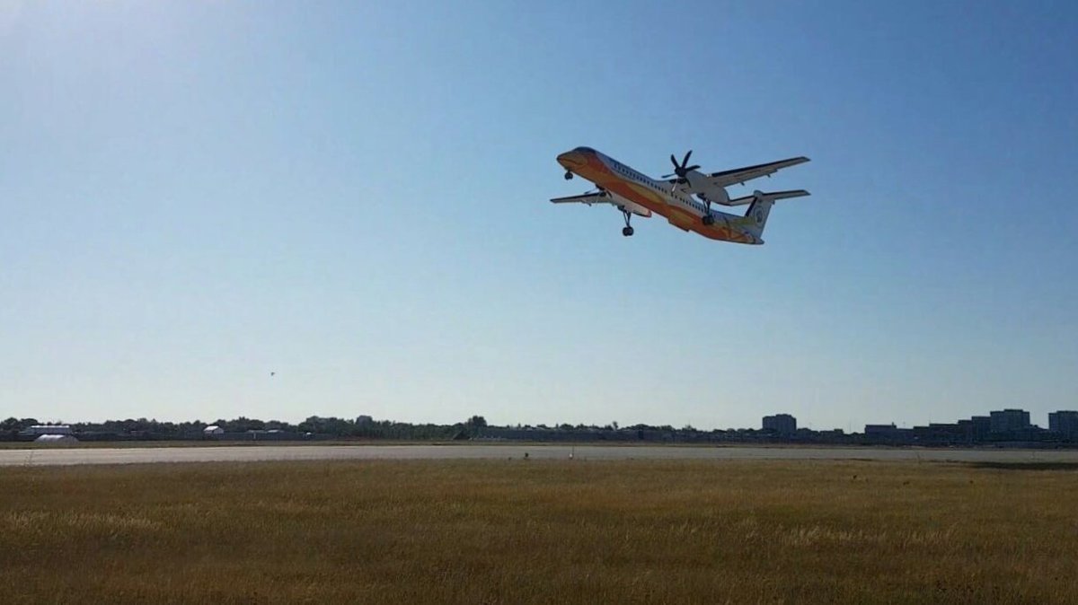 NokAirlines_ENG's tweet image. There she is, our newest Q400 from #Bombadier 'Nok Suk San' (HS-DQG) is coming home soon ✈ #nokair