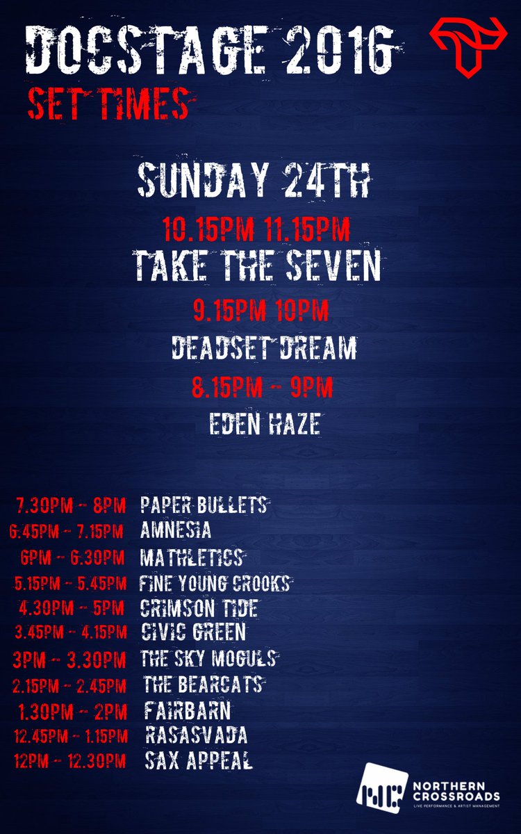 NCpresentsuk's tweet photo. #Docstage Set Times! Come see us this Tramlines! #Freeentry #Realale #BBQ #sheffieldissuper https://t.co/TsWULeAA7D