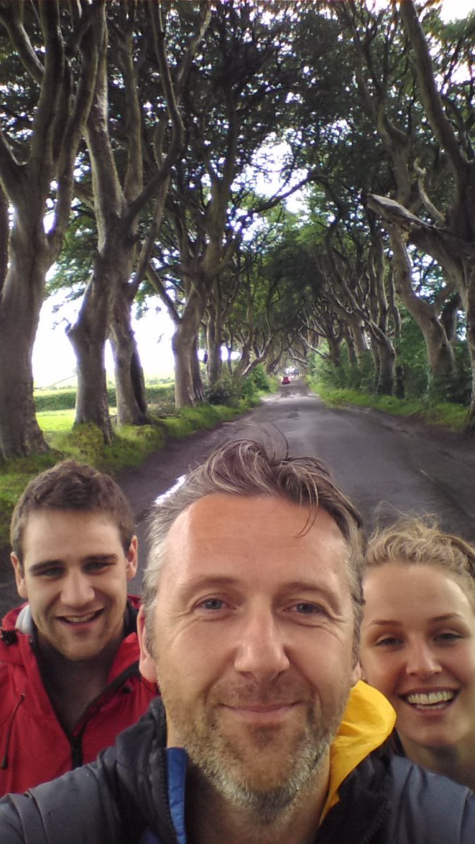 stjnicholson's tweet photo. Dark hedges near Armoy #DOE #Goldpractice #AYC #GameofThrones https://t.co/Us9hEDou4I