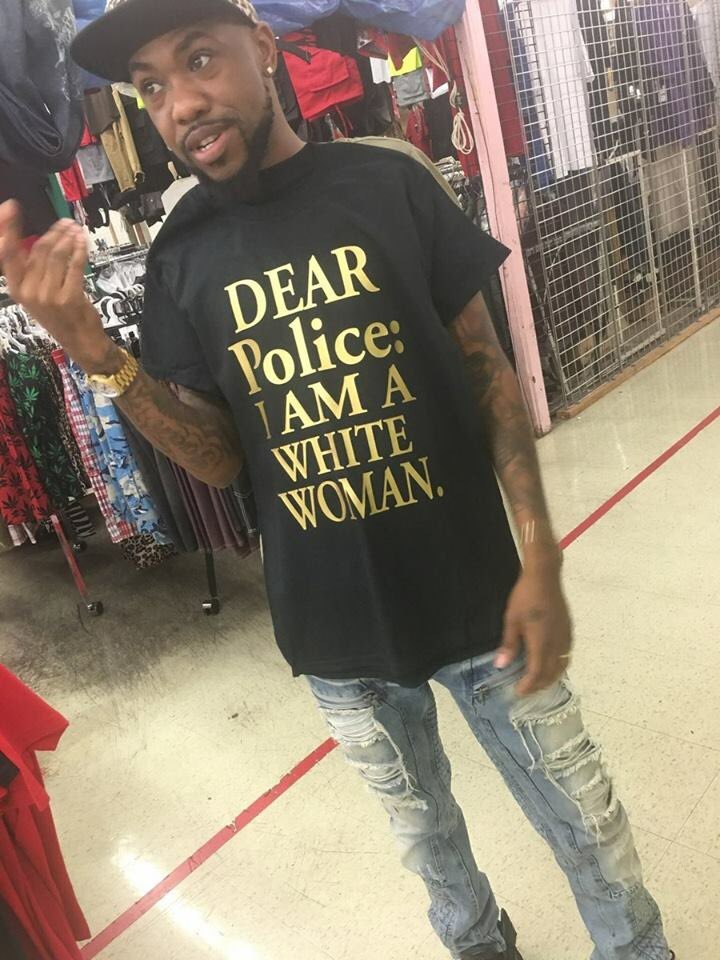 reeverixon's tweet photo. "Maam please be on your way" #BlackLivesMatter https://t.co/DYnBWfjRdg