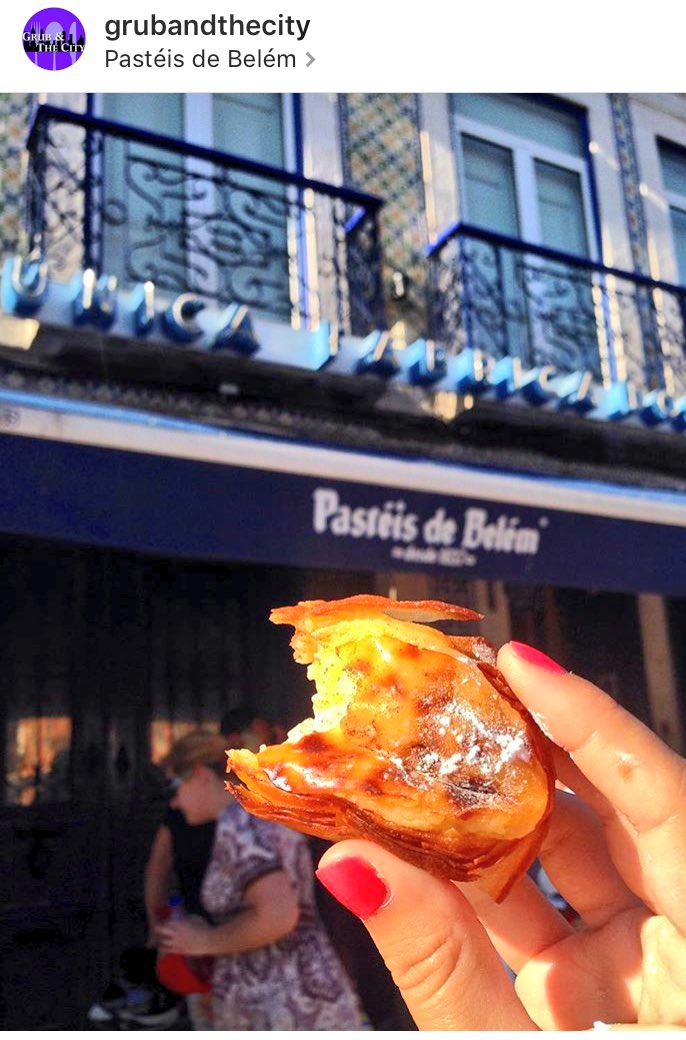 GrubAndTheCity's tweet photo. We are in amazing @Portugal this week and loving the #PastelDeNata from @PasteisdeBelem #TravelingFoodie #EatThis https://t.co/Ljwjh6zFKO