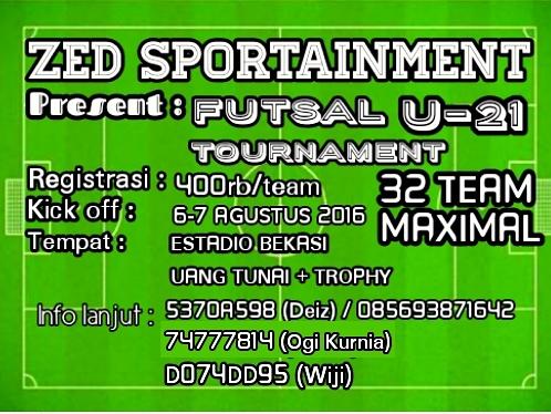 Numpang share acara nih futsalmania semua <a href="/spiritfutsal/">Spiritfutsal</a> @EgicesarASLI <a href="/FutsalJtWarna/">AT Futsal Jatiwarna</a> <a href="/VagabondFC1st/">Portal Vagabond Crew</a> <a href="/SayanFutsalFam/">Sayan Futsal Family</a>