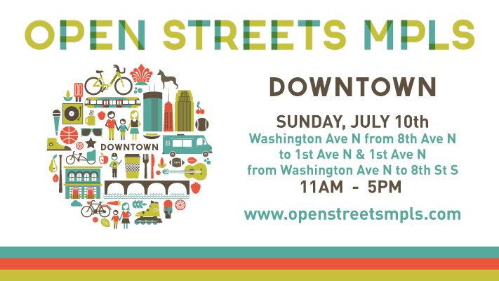 MeetMinneapolis's tweet photo. Open Streets hosts another event today in Downtown MPLS, so head over and get to know DT. https://t.co/IbjN17iDqu https://t.co/WVAXjjOjYi