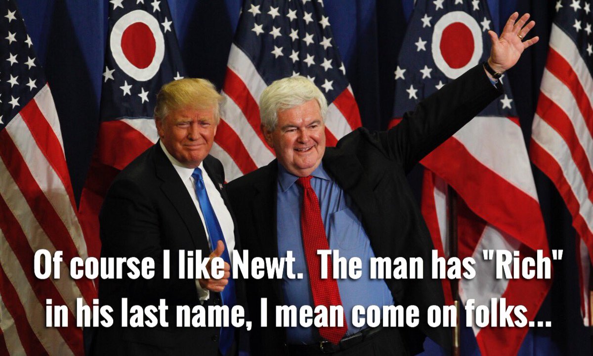 marco_robio's tweet photo. @realDonaldTrump #Trump2016 #TrumpVP #Newt https://t.co/xZteyJQw8m