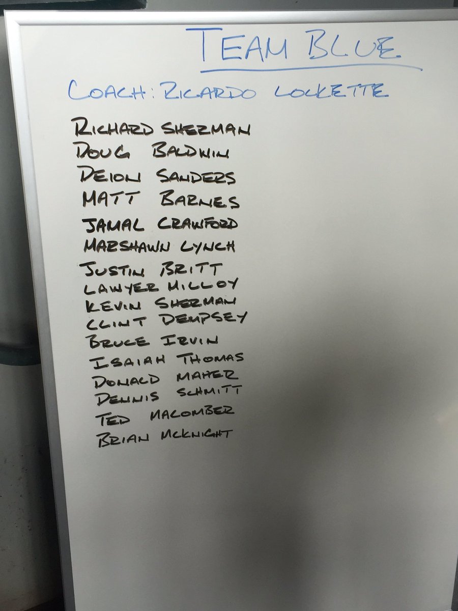 Seahawks's tweet image. Your #RS25Softball starting lineups.