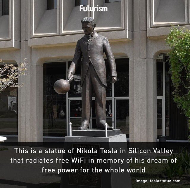 weloveqigong's tweet photo. #NikolaTesla had a vision for #FreeEnergy #FreeWiFi for the #World! So do we #RBENow #ResourceBasedEconomy #RBE https://t.co/DD7ZJk4cTl
