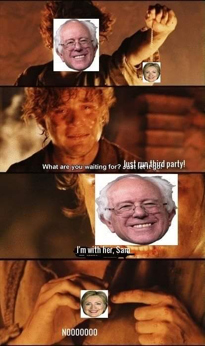 pricklyrage's tweet image. #RIPBernie #BerniePanders