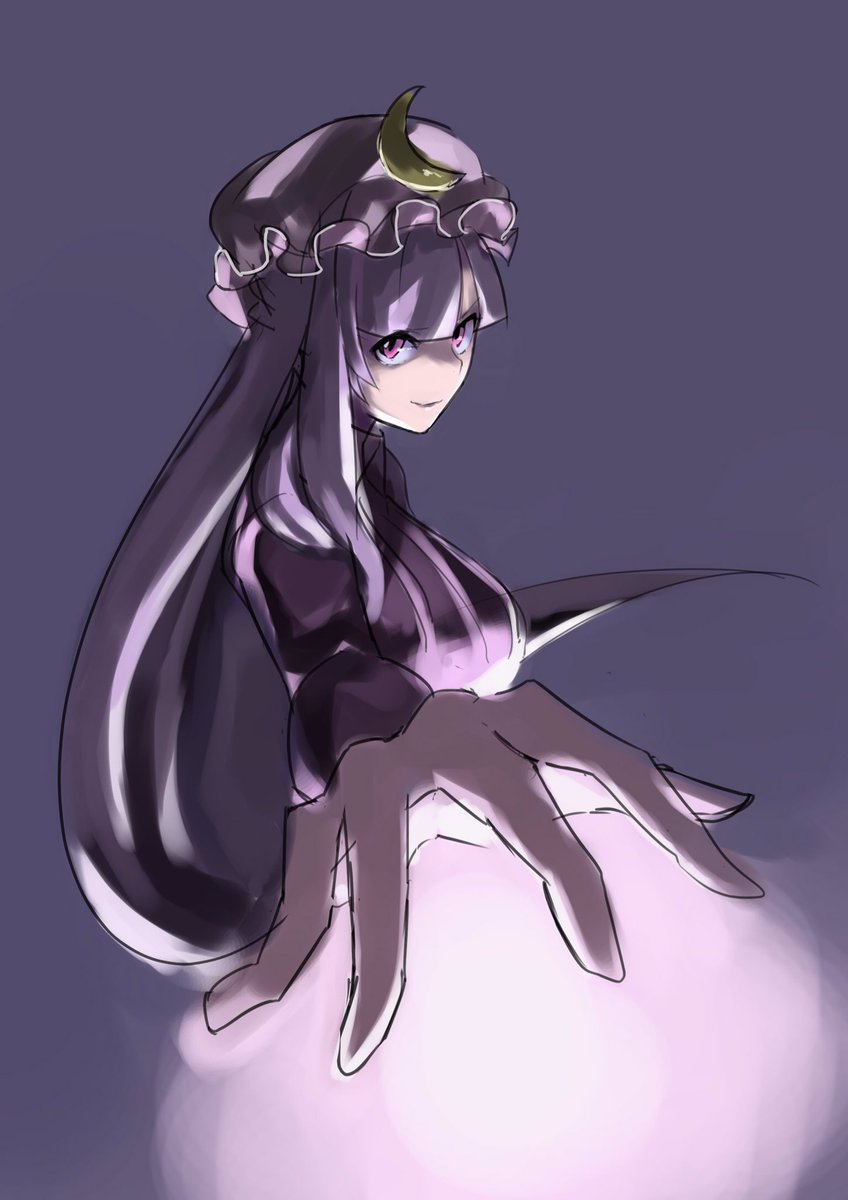 #深夜の真剣お絵描き60分一本勝負
パチュリーたそ 