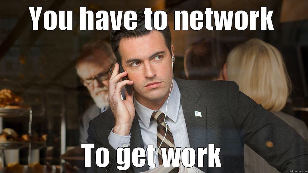 robin_rapture's tweet photo. "You have to network to get work" great #quote from Dan on @VeepHBO @camibaker #mingletomillions #M2M https://t.co/KLgYJuGq3C