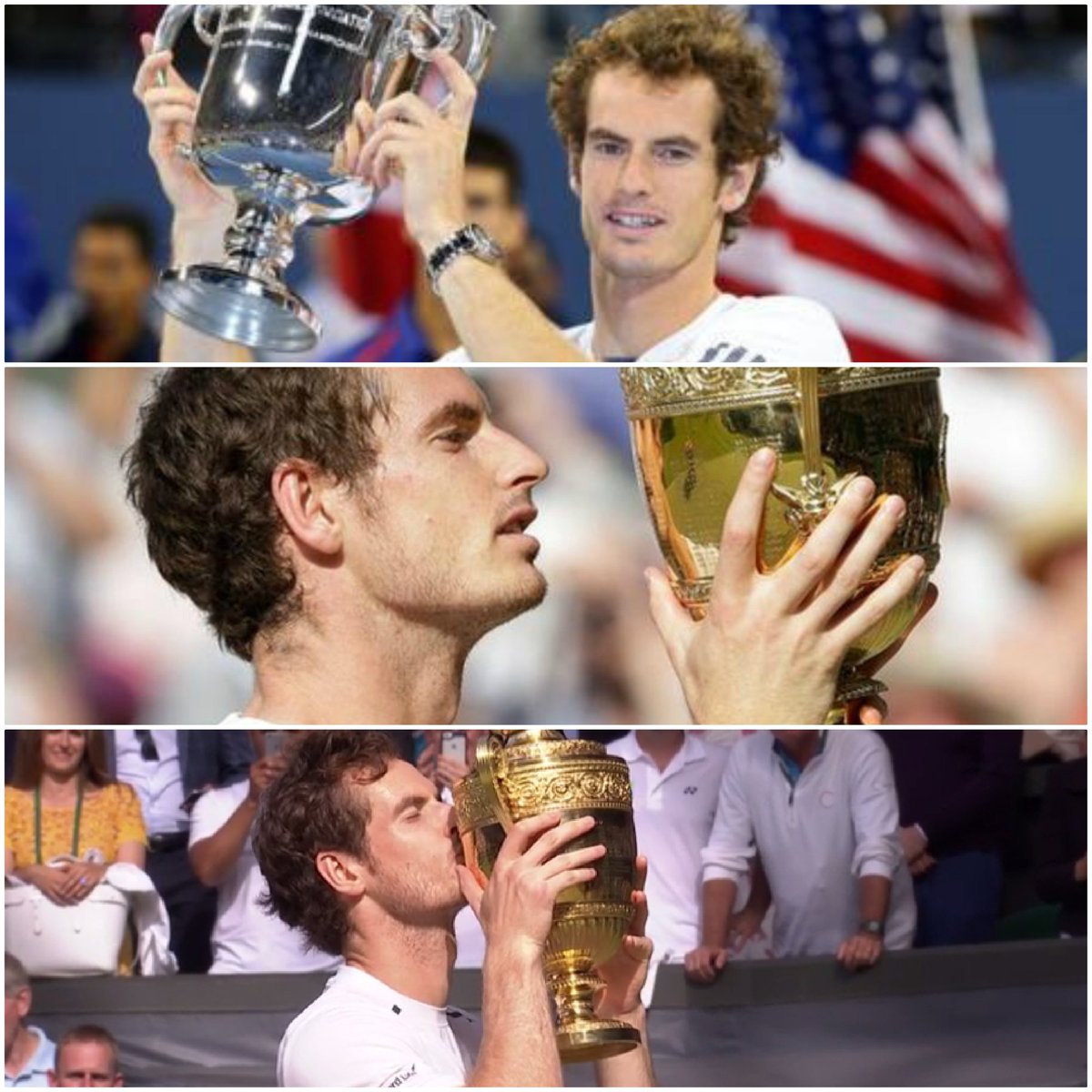 BBCSport's tweet image. Andy Murray now has three Grand Slam victories to his name.

🏆 #USOpen 2012
🏆 #Wimbledon 2013 
🏆 #Wimbledon 2016