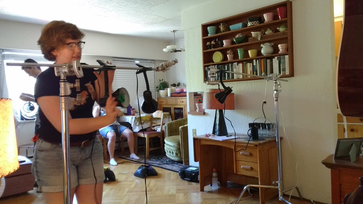 smaktheparties's tweet photo. When you temporarily lose a C-stand in a 1bedroom apartment #indiefilm #indyFilm #TheParties https://t.co/QigJjXisOC