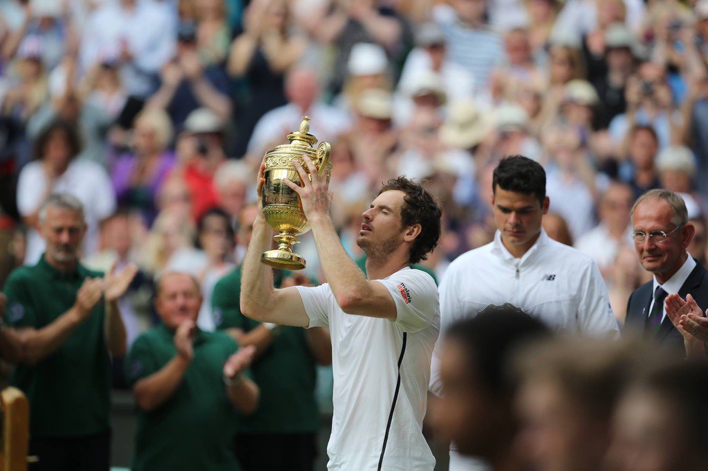 clarebalding's tweet photo. 🎾🎾What a moment, what a champion #Murray #Wimbledon https://t.co/wIIeH0cApe