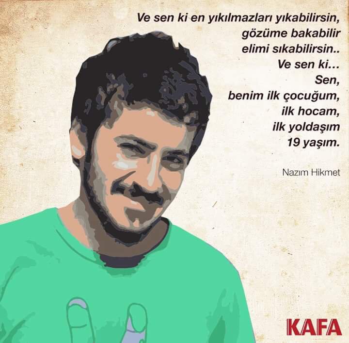 "Sen, benim ilk çocuğum, ilk hocam, ilk yoldaşım, 19 yaşım..." #AliİsmailKorkmaz