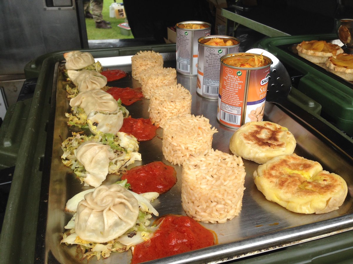 ArmySustainer's tweet photo. @Force_Troops @RHQ_The_RLC @BritishArmy @britisharmychef  incredible display of culinary talent for HRH! https://t.co/CLgL762sHw