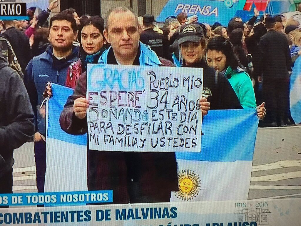 antocavaglia's tweet photo. No hace falta aclarar más nada. Gracias a ustedes!!! #ExCombatientes https://t.co/RzKtN79ifN