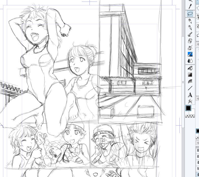 珍しく政治の話を選挙速報流しつつ、こんな絵描きながらツイってみたさいだでした。 