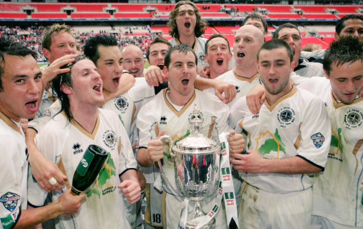 Truro City celebrate winning the FA Vase back in 2007

#Truro #FAVase #Trophy