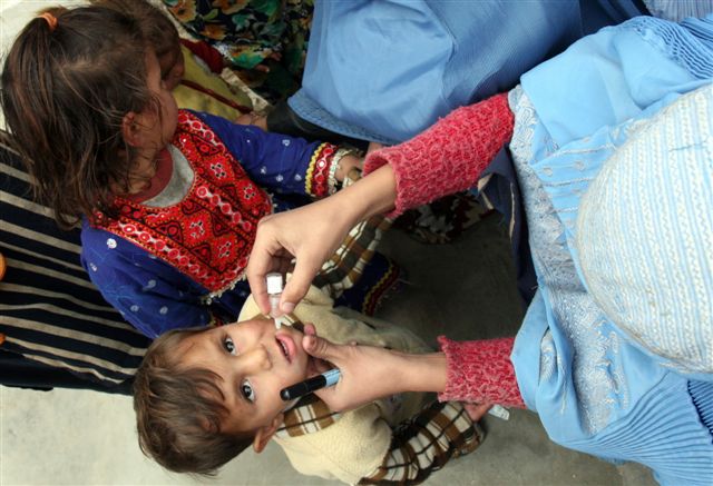 Rotary's tweet image. Pakistan and Afghanistan remain the last frontiers in the war to #endpolio. on.rotary.org/29vpP64