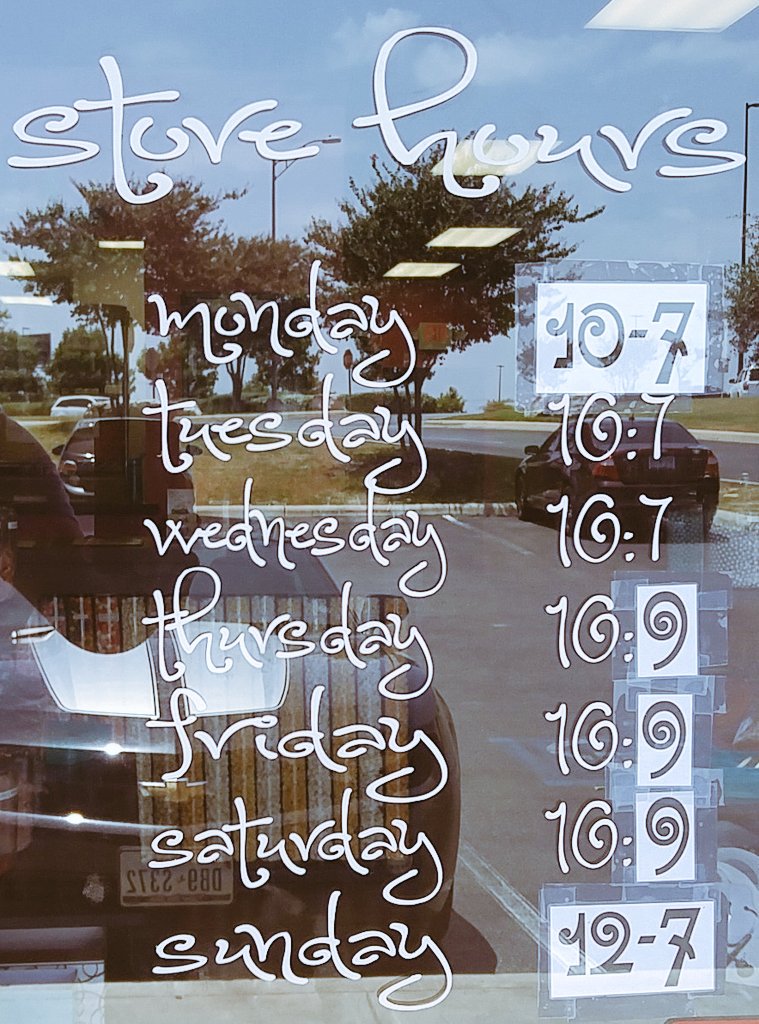 _kernelcorner_'s tweet photo. Our new store hours! Stop on by we will be open all week. https://t.co/4YgVMnlz89
