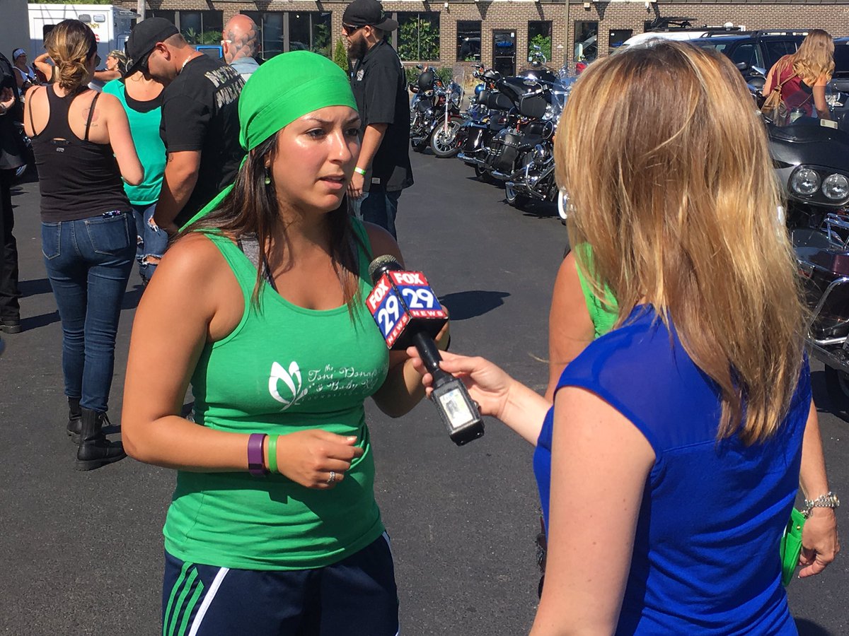 ToniAndRJ's tweet photo. Thanks to @JenniJoyceTV for coming out to our 6th Annual Bike Run today! We loved having you!!! https://t.co/qmqAyKwNAO