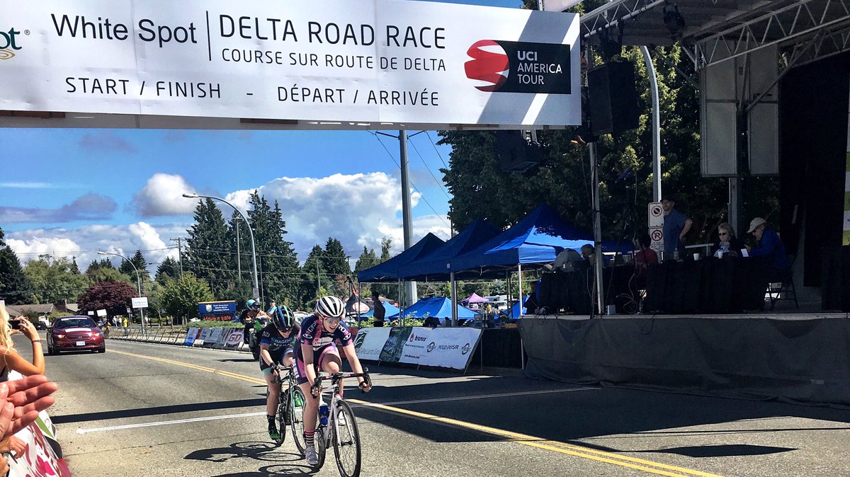 tourdedelta's tweet photo. Very sizeable 42 second lead for @jeclift, @cycleryracing &amp; @julie_kuliecza, @supermintusa. 3 laps to go! #TdD2016 https://t.co/WJE9uFz6Fv
