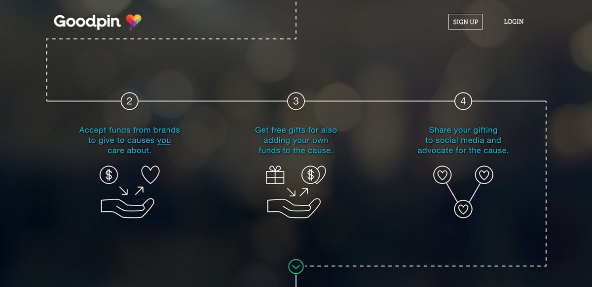 goodpin's tweet photo. How easy is social good? Follow these 3 steps, oh, and download our app - https://t.co/M78gFihj9M #GoodPin #yyc https://t.co/5fElf7TQDa