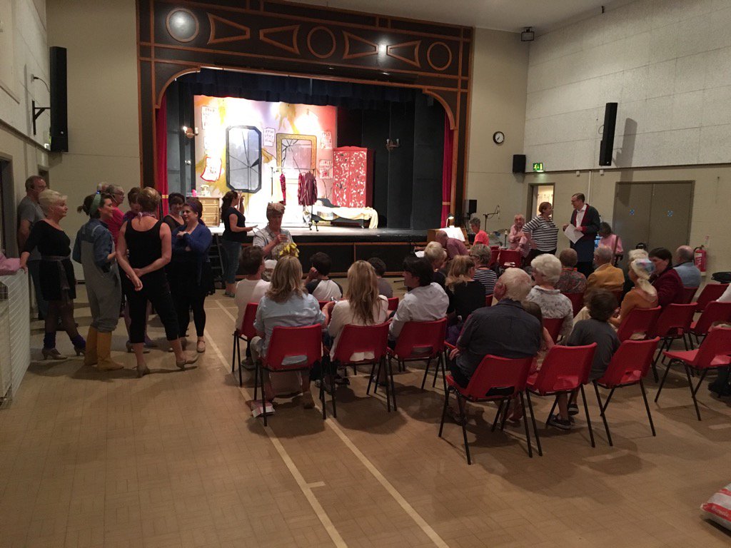 First dress rehearsal, very exciting! #itsnearlyshowtime #summershow #blakeneyplayers