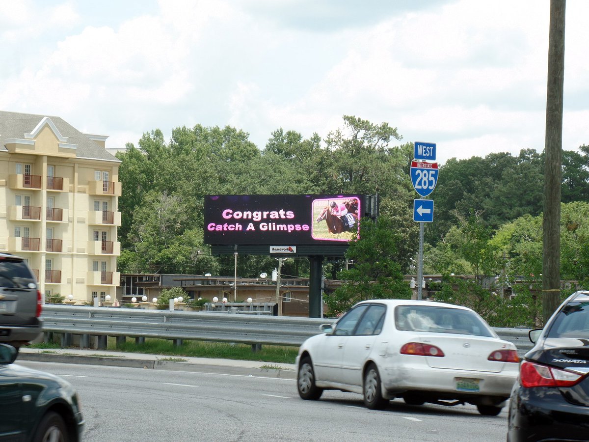 GAHorseRacing's tweet image. Ga. horse racing fans congratulate #CatchAGlimpse winner of #BelmontOaks #WinandYoureIN @TheNYRA Now on ATL I-285