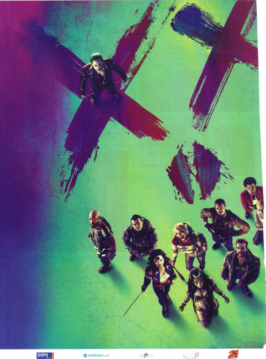 PinkPout81's tweet photo. #SuicideSquad poster from Romanian movie magazine "CineMap" @JaredLeto #HQScans https://t.co/B7zUFR1usa